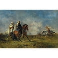 thumbnail image 3 of Eugène Fromentin 24x17 Black Modern Framed Museum Art Print Titled - Gazelle Hunting (Hunting Gazelle), 3 of 5