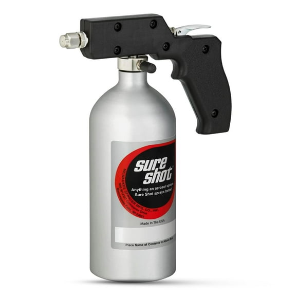 Pulverizador Sure Shot M2400 de aluminio anodizado plateado de 710 ml