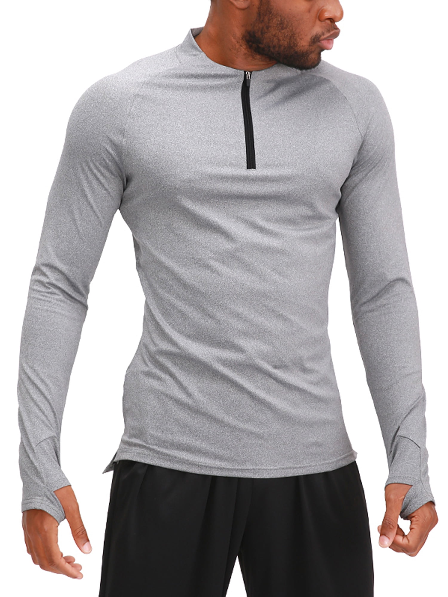 Men's Compression T Shirts Running Basketball Training Tops Gym Athletic Wicking 