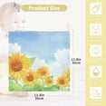 thumbnail image 3 of GZHJMY Baby Gauze Towels for Kids Soft Handkerchief Newborn 100% Cotton Sunflower Landscape with Blue Sky and Clouds Absorbent 12x12 Inch 3 Pack, 3 of 7