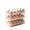 Beige, variant on 30-Cell Rolling Egg Dispenser, Durable Refrigerator Storage Case, Transparent Countertop Keeper for Pantry Organization, Food Freshness Extension & Daily Cooking Prep, Beige