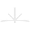 thumbnail image 2 of 96"W x 48"H x 2"D x 4"F, 12/12 Pitch, Alberta Architectural Grade PVC Gable Bracket, 2 of 8