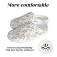 thumbnail image 6 of Goofa Floral Print Womens Mens Cotton Lightweight House Slippers , Washable Home Slippers,Indoor Comfy Bedroom Cozy Slippers-37/38, 6 of 7