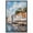 Black Frame, variant on Docked by the Town Canvas Monet Coastal by Art Remedy, Gallery Wrapped, 10" x 15"