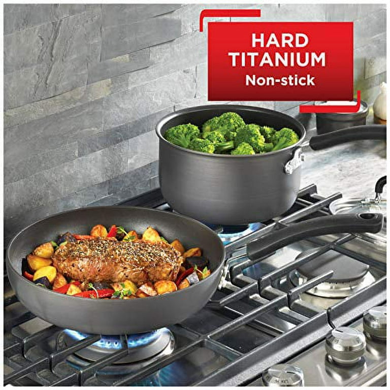 T-fal Ultimate Hard Anodized Nonstick Griddle 10.25 Inch Oven Broiler Safe  500F Cookware, Pots and Pans, Dishwasher Safe Grey