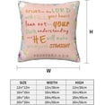thumbnail image 2 of Biblical Jesus Christ Throw Pillow Covers Soft Square Cushion Pillowcase Set of 2 for Sofa Couch Home Decor 18 X 18 in, 2 of 6