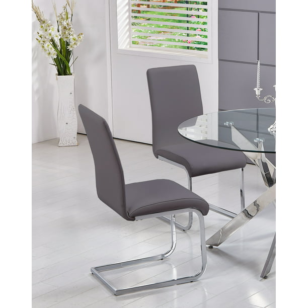 Mirage Faux Leather Dining Chairs Set, Best Faux Leather Dining Chairs