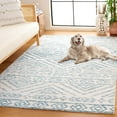 thumbnail image 3 of SAFAVIEH Audrey Barbara Geometric Area Rug, Ivory/Blue, 4' x 6', 3 of 8