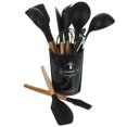thumbnail image 1 of Silicone Kitchen Utensil Set for Cooking and Baking with Wooden Handles 1Set, 1 of 4