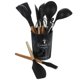 thumbnail image 1 of Silicone Kitchen Utensil Set for Cooking and Baking with Wooden Handles 1Set, 1 of 4