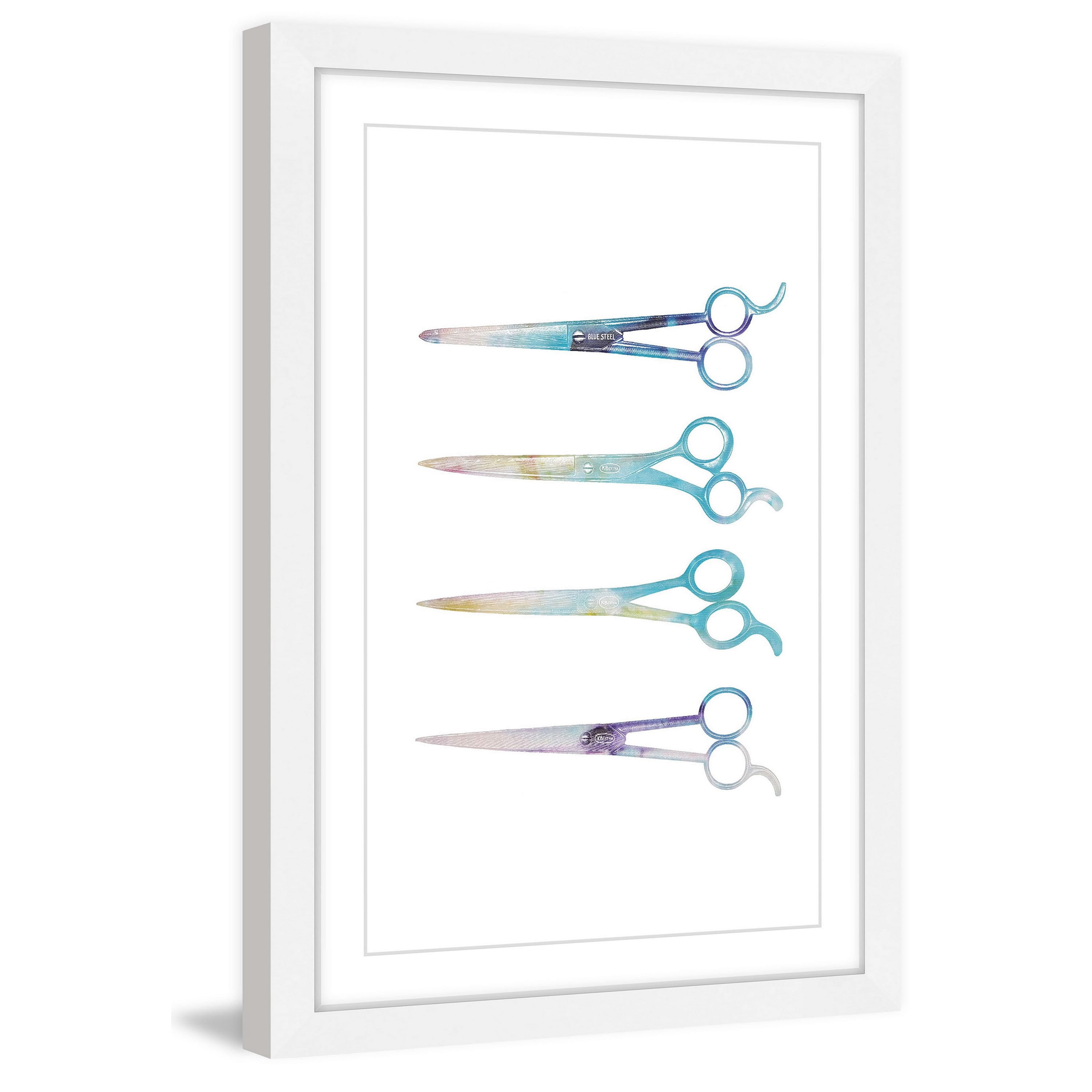 "Scissors" Framed Painting Print