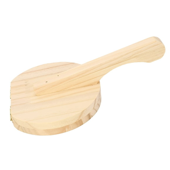 Dough Press, Wooden Tortilla Maker Multifunction Tortilla Press Dough Maker with Ergonomic Handle Flour Tortilla Press Labor Saving Stable Tortilla Maker Press for Baking