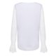 thumbnail image 4 of Blusa informal con cuello en V y manga larga de encaje para mujer Pompotops  gfhjh22297, 4 of 8