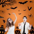 thumbnail image 2 of 8 Sheets Halloween Window Stickers, Bat Spider Design Window Decals Removable Wall Decal Halloween Party Decoration Window Decorations for Halloween Home Shop Store Window Decorations, 2 of 7