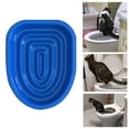 thumbnail image 4 of de Entrenamiento de Inodoro Profesional para Gatos, Orinal de Plástico para El Hogar, Asiento para Orinal, Bandeja de Arena para Gatos, Entrenador , Azul SOLO BANDEJA 38x34x3.2cm Colco entrenamiento para ir al baño del gato, 4 of 8