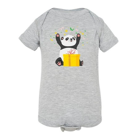 

Cute Panda Bear Opening Present Bodysuit Infant -Image by Shutterstock Newborn