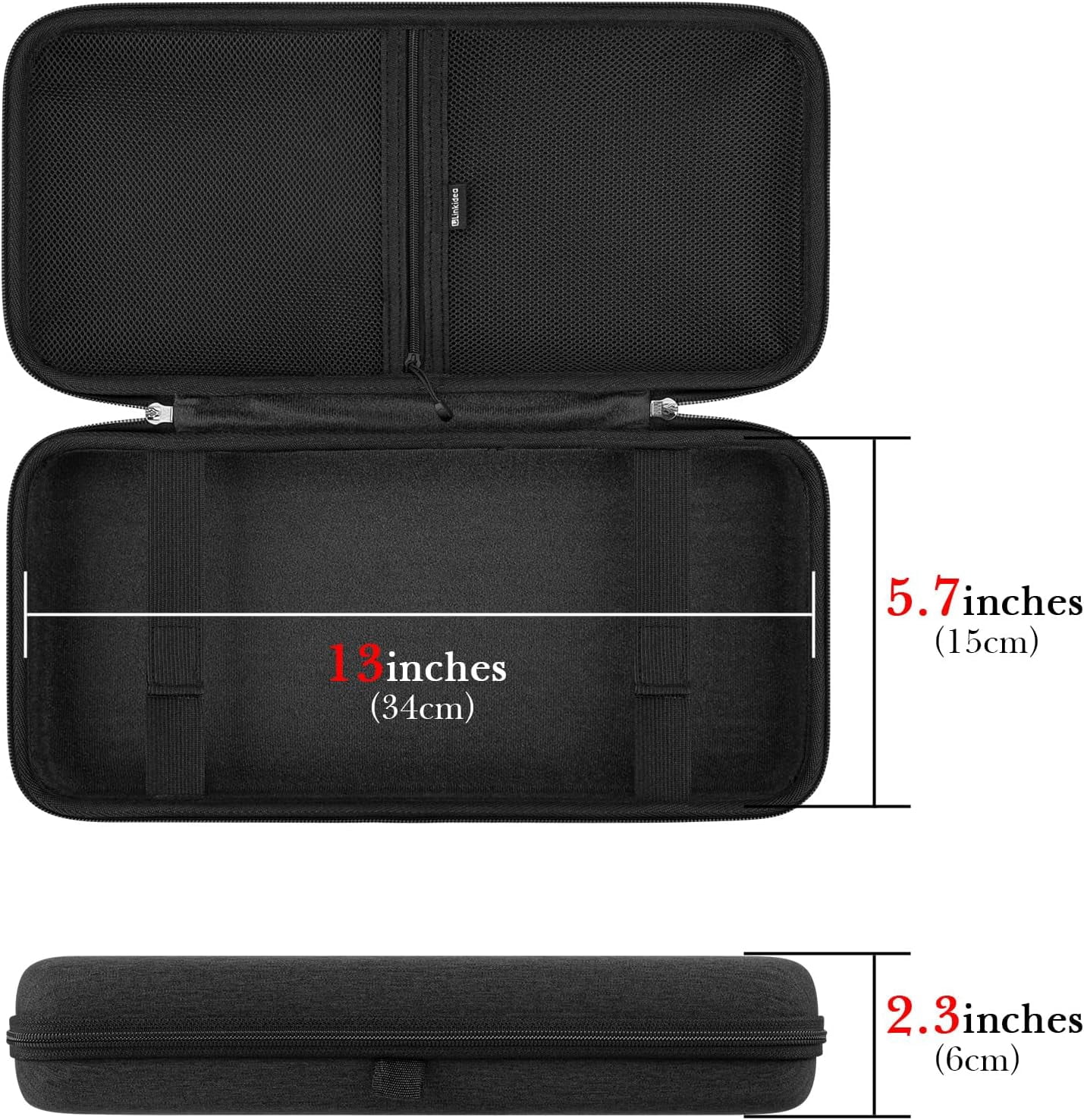 Hard Travel Case for 75% Keyboard, Computer 84 Key Wireless Keyboard Carrying Case Protective Storage Box Bag, Compatible with Keychron K2, Logitech POP Keys Mechanical, Wireless Keyboard