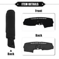 thumbnail image 5 of Unique Bargains Dashboard Cover for Hyundai Santa Fe 2007-2012 Non-slip Polyester Black Dash Cover Mat Protector Cover, 5 of 7