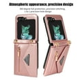 thumbnail image 2 of Dteck Zipper Wallet Purse for Samsung Galaxy Z Flip 5 5G 2023 Crossbody Case with Credit Card Holder Strap Lanyard Women Kickstand Flip Leather, Pink, 2 of 7
