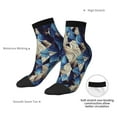 thumbnail image 6 of Pofeuu Abstract Blue Squares Print 30cm Socks, Adult Running Hiking Socks for Youth and Adult, 6 of 7