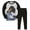 Black, variant on Toddler Boys Clothes Sets Long Sleeve Dinosaur Print Shirts and Pants 2 Piece Sleepwear Fall Winter Spring Outfits Size 2-3T ,Black