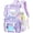 1pc-purple, variant on Clear Backpack for School, PVC Clear Bookbag Heavy Duty Transparent Backpack for Stadium Events See Through Bag