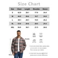 thumbnail image 6 of Airmenty Men's Plaid Jacket Flannel Shirt Long Sleeve Casual Button Down Coat Lightweight Jacket with Chest Pocket, 6 of 7