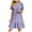Purple, variant on Bigersell Formal Dresses for Women Short Summer Female V-Neck Short Sleeve Above Knee Sun Dress Dress Style D-103 Casual Dress Plus Size Summer Dresses , Purple XXL