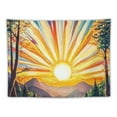thumbnail image 5 of BCIIG  Wall Art Tapestry, Sun Mountain Nature Landscape, Polyester Wall Hanging Decor for Home 40x30inch, 5 of 6