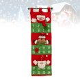thumbnail image 3 of Christmas Advent Calendar Hanging Santa Elk Snowman Christmas Countdown Calendar for Christmas Decorations (Red Background), 3 of 7