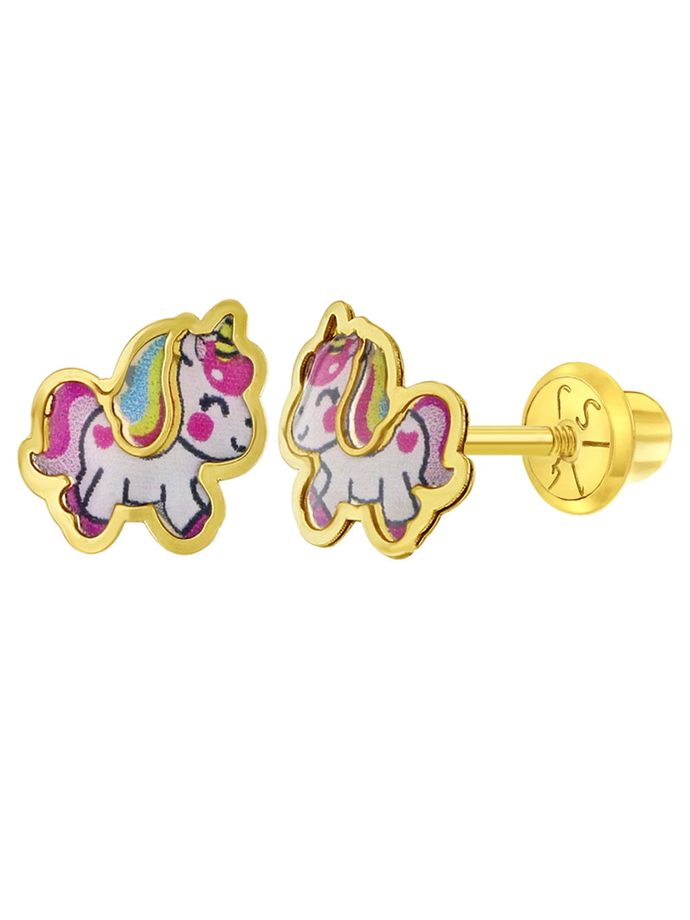Gorgeous Unicorn Earrings for Child ~14K Gold 