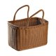 thumbnail image 1 of Basket Woven Wicker Baskets Picnic Handle Storage Rattan Market Flower Handles Straw Fruit Gift Shopping Hand Tote, 1 of 5