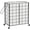 Black and White, variant on Laundry Hamper with Wheels, Metal Wire Frame Rolling Laundry Basket with Removable Bag, 100L Dirty Clothes Organizer for Bedroom, Bathroom, Dorm Room