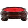 thumbnail image 1 of FUTUREORYY 1Ensemble Support d'Affichage de Bureau Base Ronde en Bois Brun pour Boules de Cristal et Maison, 1 of 7