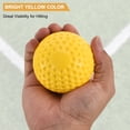 thumbnail image 4 of Unique Bargains 9 Inch Pitching Machine Baseballs Yellow Dimpled Baseball Practice Baseball for Hitting Fielding Practice 12 Pack, 4 of 6