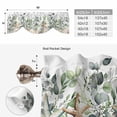 thumbnail image 5 of Sage Green Ocean Tie Up Valance Curtains for Windows, Kitchen Curtains Window Shades, Coastal Eucalyptus Starfish Shell Light Filtering Roman Curtain Valances for Bedroom/Bathroom/Cafe 42"x12", 5 of 9