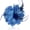 Blue, variant on 4.72 Inches Elegant Hair Clip Large Flower Brooches for Women | Flower Mesh Feathers Headwear Hair Clips for Wedding | Ponytail Holder & Floral Pins for Clothes Have in Fashion Dress Accessories