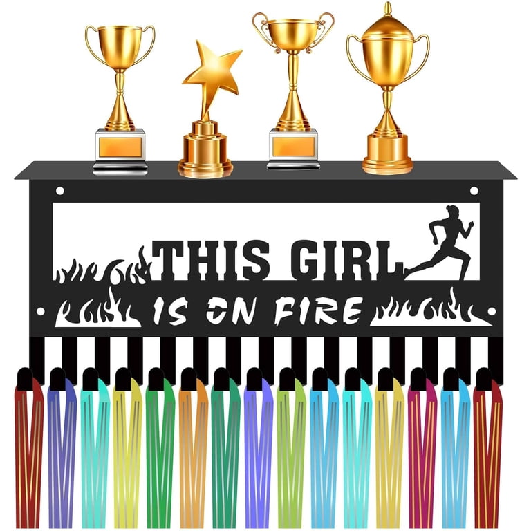 CREATCABIN Voetbal Medaille Houder Sport Medaille Hanger Display Race Competitie Overwinning Awards Lint Organisator Kleine Zwarte Metalen Rek Frame voor het Ophangen van 40 Medailles Speler Atleten CREATCABIN Voetbal Medaille Houder Sport Medaille Hanger Display Race Competitie Overwinning Awards Lint Organisator Kleine Zwarte Metalen Rek Frame voor het Ophangen van 40 Medailles Speler Atleten