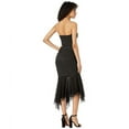 thumbnail image 3 of Nicole Miller Artelier BLACK Solid Cotton Metal Strapless Dress, US 8, 3 of 3