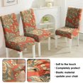 thumbnail image 5 of Classic Artistic Paisley Bohemian Dining Chair Covers 4 Pack Vintage Floral Ethnic Retro Colorful Washable Polyester Stretch Slipcovers Removable Protector for Chic Home, 5 of 7