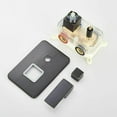 thumbnail image 6 of Matte Black 12'' Bathroom Shower System with LED Hand Shower Tub Faucet Brass Stainless Steel, 6 of 8