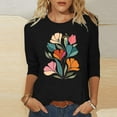 thumbnail image 2 of My Orders Cute Summer Tops for Women Floral Women Blouses for Work Under 10 Shirts for Women Work Summer Tops for Women 2025 Trendy Sexy Casual Tee Shirts Womens Graphic, 2 of 4