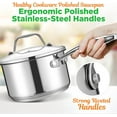 thumbnail image 4 of Stainless Steel Stock Pot-18/8 Food Grade Heavy Duty Induction-Large, Stew, Simmering, Soup See Through Lid, Dishwasher Safe NCSP16, 15 Quart Pot, 4 of 7