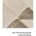 thumbnail image 6 of ShiftWeave Beige Placemats Set of 6: Heat Resistant Washable PVC Vinyl Table Mats, Non-Slip Durable Woven Kitchen Place Mats for Dining Table - Easy to Clean, 6 of 8