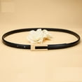 thumbnail image 4 of LYSICSKINEM Mens Thin Belt Women Leather Skinny Belt Thin Waist Belts Dresses Pants Jeans, 4 of 4