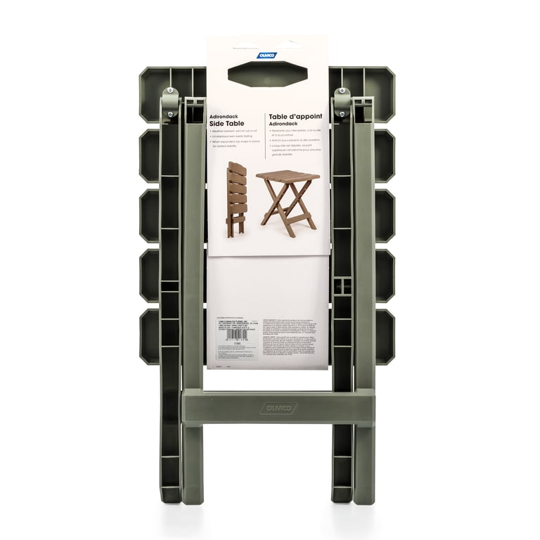 Camco Adirondack 12" Plastic Folding Camping Side Table photo 2