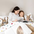 thumbnail image 4 of Erosebridal Rustic Farmhouse Rabbit Queen Comforter Set,Multicolor Easter Eggs Wild Butterfly Kids Bedding Comforter Set Reversible 3 Pieces, 4 of 7