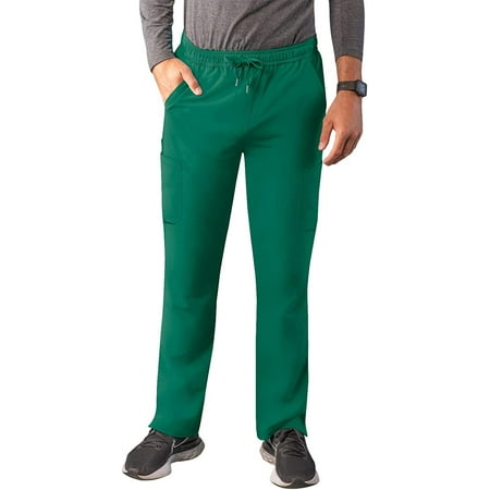 

Adar Addition Scrubs for Men - Slim Leg Cargo Drawstring Scrub Pants - A6106 - Hunter Green - L