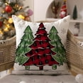 thumbnail image 2 of Christmas Pillow Covers 18x18 inch Set of 4 Christmas Tree Truck Black and red Plaid Decorative Throw Pillow Covers Winter Farmhouse Decoration for Home Couch BTHZ-144A18, 2 of 6