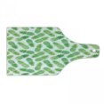 thumbnail image 1 of Pineapple Cutting Board, Ombre Watercolor Scattered Pineapples in Different Directions on Plain Pattern, Tempered Glass Cutting and Serving Board, Wine Bottle Shape, Green White, by Ambesonne, 1 of 1